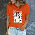 thumbnail image 1 of Alkepwun Halloween Shirts for Women Cute Ghost Shirt In my Spooky Era Funny Graphic Tees Casual Short Sleeve T Shirt Pullover Tops, 1 of 5
