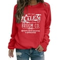 thumbnail image 1 of Alkepwun Halloween Sweatshirts for Women Salem 1692 Broom Co. Shirt Fleece Lined Halloween Witch Sweaters Crewneck Holiday Pullover Long Sleeve Tops, 1 of 6