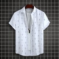 thumbnail image 1 of Alkepwun Hawaiian Shirt for Men Button Down Shirts Casual Short Sleeve Floral Tropical Regular-fit Summer Vacation Beach Shirts on Clearance, 1 of 7