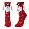 thumbnail image 1 of Alkepwun Holding Hands Socks Couples Cute Magnetic Sweat-Wicking Breathable Mid Calf Socks with Sewn Eyes Soft Cozy Funny Gifts for Women, Men, Teens, Friends, 1 of 6