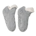 thumbnail image 1 of Alkepwun Kids Socks Thickened Fleece-Lined Chunky Knit Cable Pattern Cold-Resistant Warm Anti-Slip Floor Sock Soft Comfortable Breathable Short Snow Boots Socks, 1 of 9