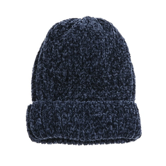 Alkepwun Knit Beanie Hats for Women Solid Color Winter Skull Cap for Men Women Outdoor Warm Thick Brimless Cold Hat Rolled Brim All-Purpose for Daily Outdoor Activities Cap
