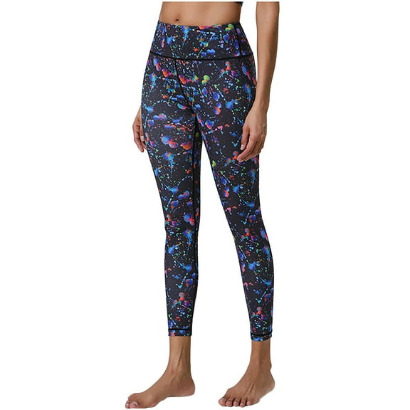 Alkepwun Leggings for Women High Waisted Printed Funny Tummy Control Butt Lifting Athletic Gym Seamless Sports Sculpting Compression Yoga Pants