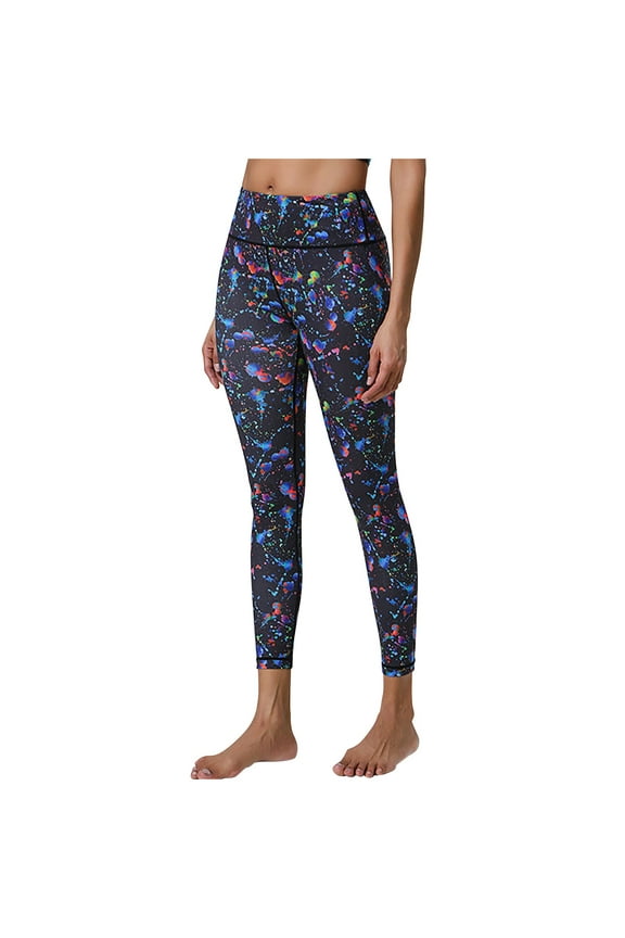 Leggings for Women High Waisted Printed Funny Tummy Control Butt Lifting Athletic Gym Seamless Sports Sculpting Compression Yoga Pants