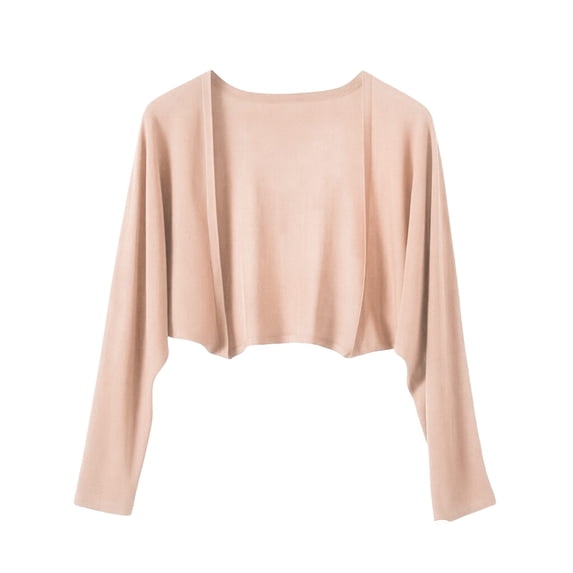 Alkepwun Lightweight Cardigans for Women Casual Solid Long Sleeves Sun Protection Cropped Cardigan Tops Summer Casual Soft Breathable Open Front Tops