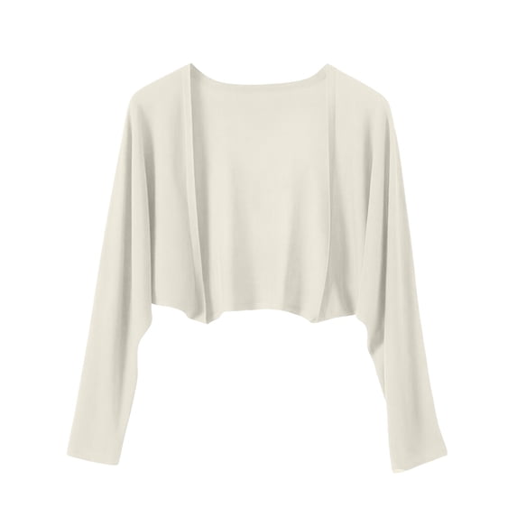 Alkepwun Lightweight Cardigans for Women Casual Solid Long Sleeves Sun Protection Cropped Cardigan Tops Summer Casual Soft Breathable Open Front Tops