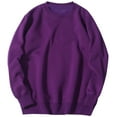 thumbnail image 1 of Alkepwun Long Sleeve Shirts for Men Solid Color Casual Crewneck Ribbed Cuffs Basic Pullover Sweatshirt Lightweight Comfort Loose Fit Plus Size Tops, 1 of 3