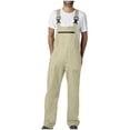 thumbnail image 1 of Alkepwun Men Overalls Solid-Color Casual Looes Multiple Pockets Long Caregiver Bib Jumpsuit Adjustable-Strap Durable Breathable Straight-Leg Uniform One-Piece Coveralls, 1 of 5