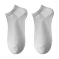 thumbnail image 1 of Alkepwun Men's Crew Socks Ankle Socks Athletic Low Cut Cushioned Moisture Wicking Running Socks Cotton Casual Comfort Breathable Invisible Short Socks 6 Pack, 1 of 3