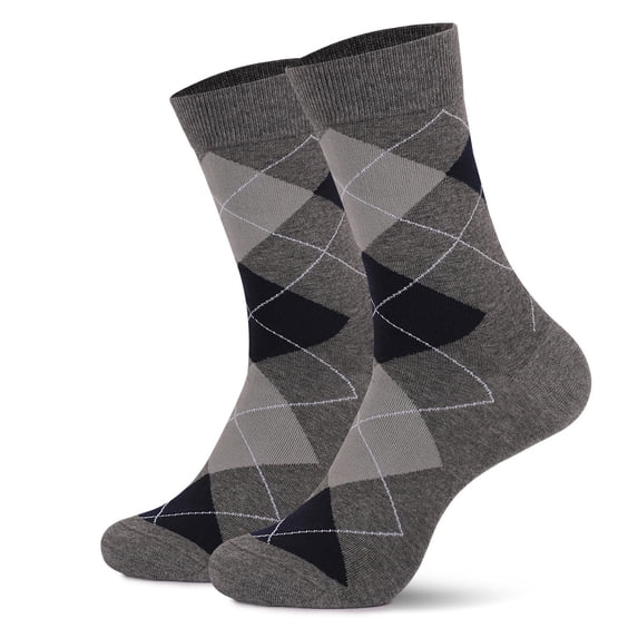 Alkepwun Men's Socks Fashion Print Cotton Thick Durable Breathable Mid-Calf Socks Moisture-Wicking Soft Comfortable Cushioned Sport Socks