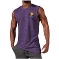 thumbnail image 1 of Alkepwun Men's Tropical Print Sleeveless Tank Top Casual Crewneck Tee Shirts Regular Fit Summer Shirts, 1 of 4