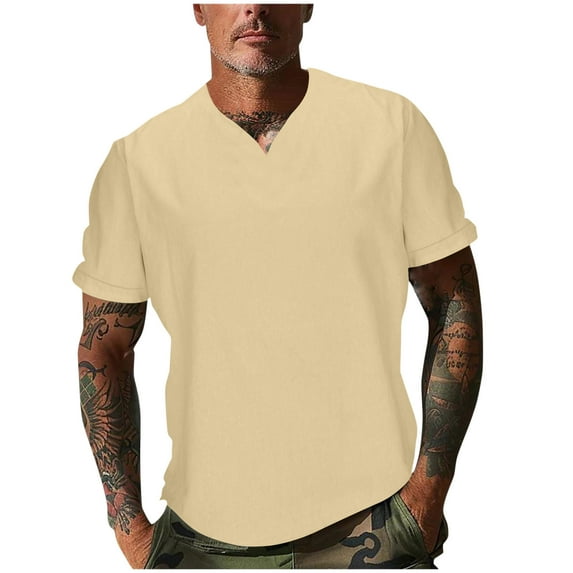 Alkepwun Men's V Neck Workout Short Sleeve T-Shirts, Lightweight Soft Running Shirt Athletic Performance Shirts Gym Top Tee