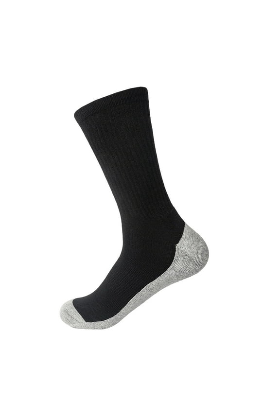 Men's Winter Printing Fleecing Warm Deodorize And Absorb Sweat Middle Barrel Socks