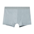 thumbnail image 1 of Alkepwun Mens Boxer Briefs Solid-Color Comfortable Stretch Elastic Waist Underwear Ribbed Snug-Fit No-Rolling-Edge Casual Underwear Full Coverage Supportive Pouch Moisture-Wicking Anti-Odor Briefs, 1 of 9