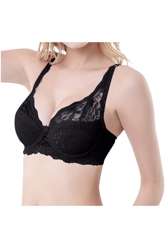 Minimizer Bras for Women Full Coverage Underwire Bras Plus Size Lifting Lace Bra for Heavy Breast