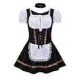 thumbnail image 1 of Alkepwun Oktoberfest Outfits Women Velvet German Bavarian Dress for Halloween Carnival October Festival Dirndl Dresses Party and Beer Festival with Collar Suit, 1 of 2