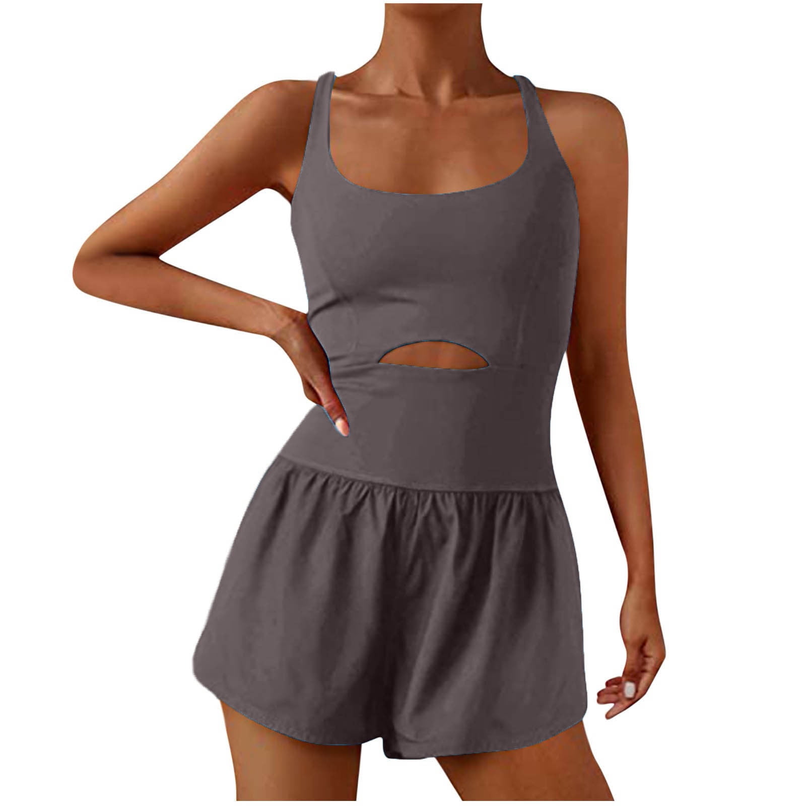 Summer One-Piece Fitness Elastic Breathable Jumpsuit main image 1