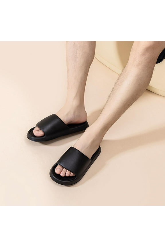 Open Toe Slippers for Women Men Lightweight House Slides Quick Dry Shower Sandals Indoor Non-Slip Slippers for Spa Bathroom Pool Travel