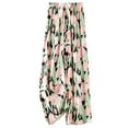 thumbnail image 1 of Alkepwun Pajama Pants Women Comfy Soft Casual Floral Print Drawstring Palazzo Lounge Pj Pants Cotton Wide Leg Pajama Bottoms Sleepwear, 1 of 2