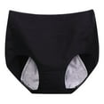 thumbnail image 1 of Alkepwun Period Underwear for Women Heavy Flow Plus Size High-Waisted Solid Color Plus Size Leak-Proof Underpants Postpartum Incontinence Protection Panties Soft Comfortable Breathable Briefs, 1 of 6