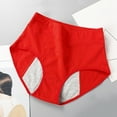 thumbnail image 1 of Alkepwun Period Underwear for Women Heavy Flow Panties Menstrual Hipster Panty for Female Teens Girls Cotton on Clearance, 1 of 3