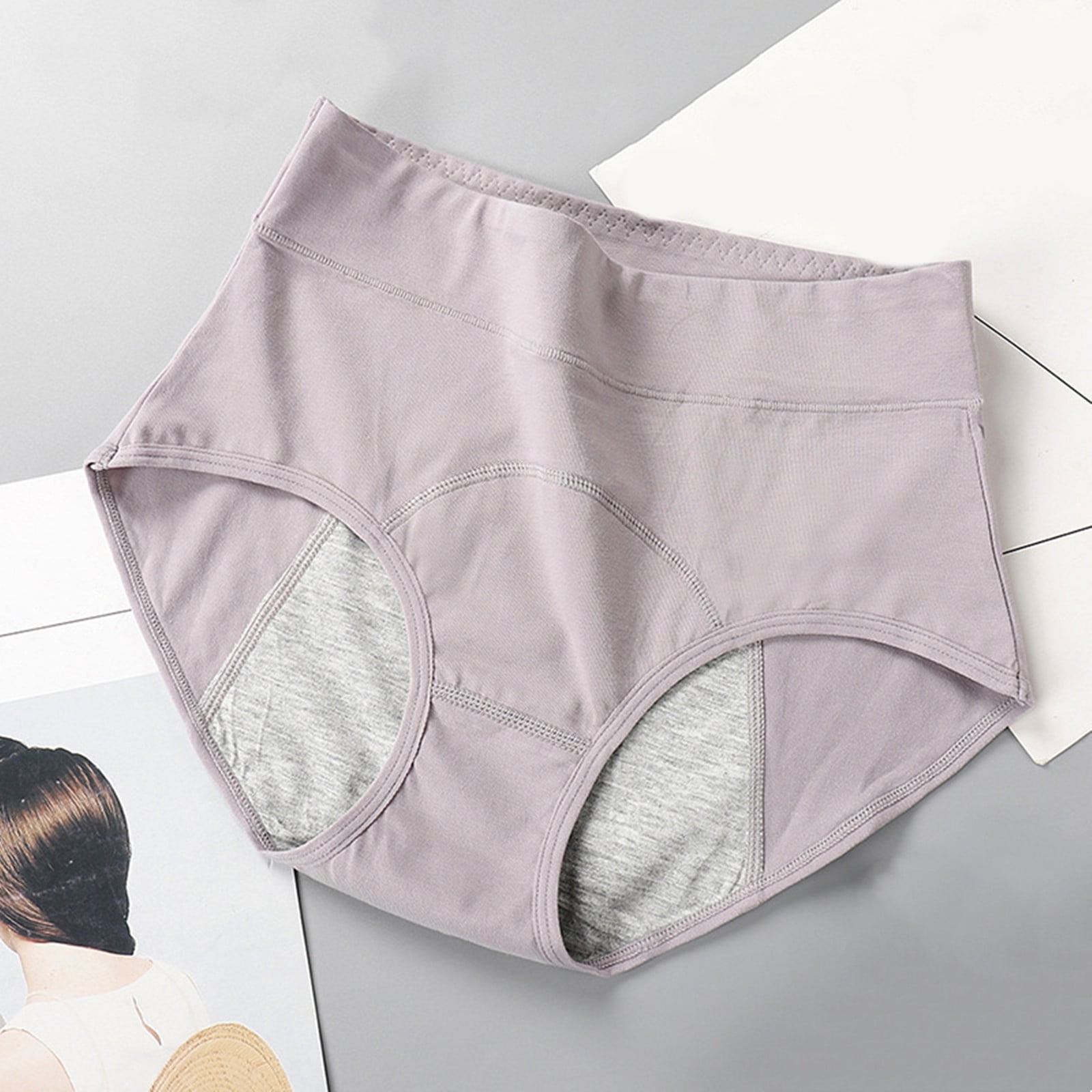 Alkepwun Period Underwear for Women Heavy Flow Panties Menstrual Hipster Panty for Female Teens