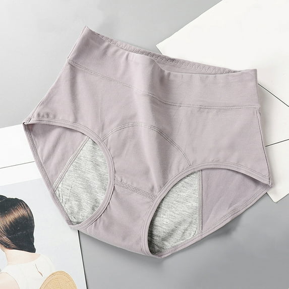 Alkepwun Period Underwear for Women Heavy Flow Panties Menstrual Hipster Panty for Female Teens Girls Cotton on Clearance