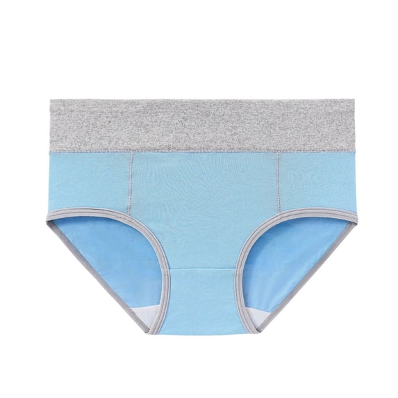 Alkepwun Plus Size Cotton Underwear for Women Seamless Breathable Bikini Underwears Color Block Stretchy Soft Hipster Briefs Full Coverage Panties on Clearance