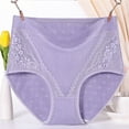 thumbnail image 1 of Alkepwun Plus Size Underwear for Women Soft Lace Cotton Panties Laidies High Waist Underpants Girls Breathable Full Coverage Briefs on Clearance, 1 of 3