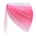 thumbnail image 1 of Alkepwun Sarong Coverups for Women Gradient Color One-Piece Triangle Mesh Sheer Cover Ups Chiffon Beach Bikini Wrap Skirt Boho Lightweight Pool Vacation Party Apron, 1 of 6