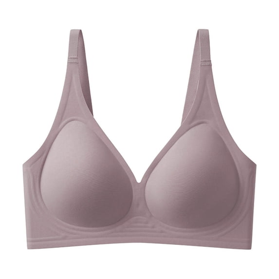 Alkepwun Seamless Jelly Bras for Women Solid Color Plus Size Lightweight Wire-Free Push-Up Bra Breathable Comfort Cooling Lift Adjustable Straps Sports Underwear