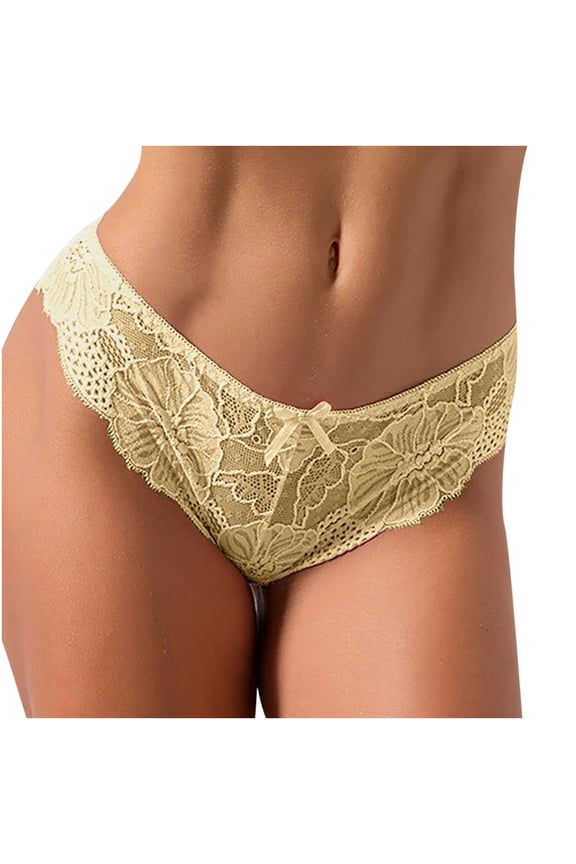 Seamless Underwear for Women Lace Panties No Show Bikini Underwear Sexy Cute Cheeky Hipster Stretch High Cut on Clearance