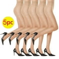 thumbnail image 1 of Alkepwun Sheer Tights for Women 5 Pairs Control Top Mesh Stockings High Waist Pantyhose with Reinforced Toes, 1 of 5