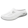 thumbnail image 1 of Alkepwun Shoes for Women Breathable Mesh Flat Closed Round Toe Backless Slip On Walking Sneakers Casual Lightweight Comfort Outdoor Sports Wedge Mule, 1 of 6