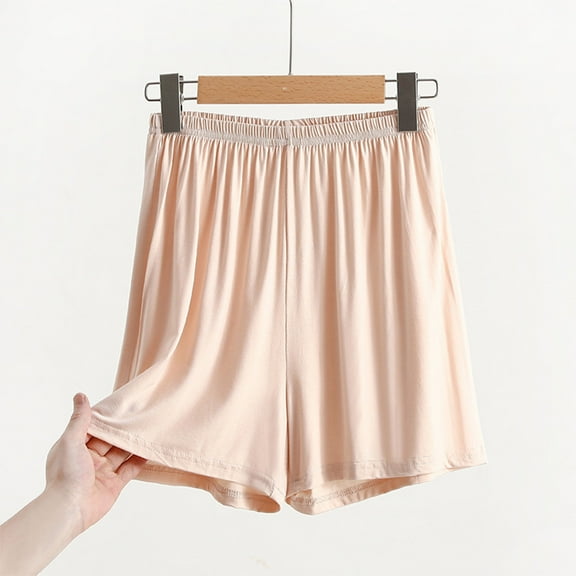 Alkepwun Sleep Shorts for Women Comfy Lightweight Lounge Bottoms Soft Undershorts Cotton Sleepwear Modal Pajama Shorts
