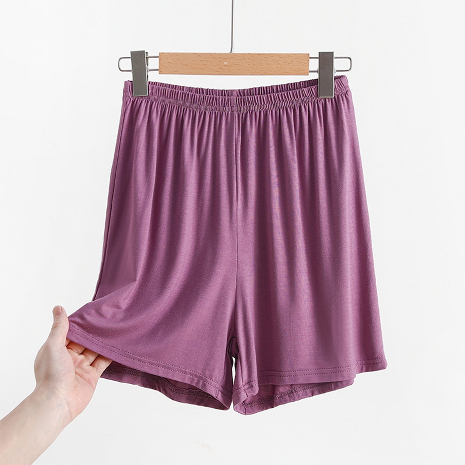 Alkepwun Sleep Shorts for Women Comfy Lightweight Lounge Bottoms Soft ...