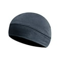 thumbnail image 1 of Alkepwun Sleeping Cap Unisex Solid-Color Elastic Versatile Sleep Hat Lightweigt Breathable Slouchy Thin Skull Hats Multifunctional Helmet Liner Caps, 1 of 3