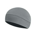 thumbnail image 1 of Alkepwun Sleeping Cap Unisex Solid-Color Elastic Versatile Sleep Hat Lightweigt Breathable Slouchy Thin Skull Hats Multifunctional Helmet Liner Caps, 1 of 3