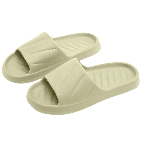 Alkepwun Slippers for Men Unisex Anti-Slip Quick-Dry Lightweight Breathable Bath Shoes Indoor/Outdoor Soft Open-Toe Home Sandals Pool Beach Sandals Shoe