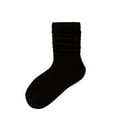 thumbnail image 1 of Alkepwun Socks for Kids Solid-Color Knit Slouch Socks Sweat-Wicking Breathable Mid-Calf Socks Unisex Seamless Cotton Uniform Stockings Breathable Cute Warm Thick Breathable Cute Little Kids Socks, 1 of 3