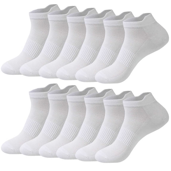 Alkepwun Socks for Unisex Solid-Color Breathable Mesh Moisture-Wicking Sports Socks 6-Pack of Thin Invisible Ankle Socks for Summer Sport Daily Wear