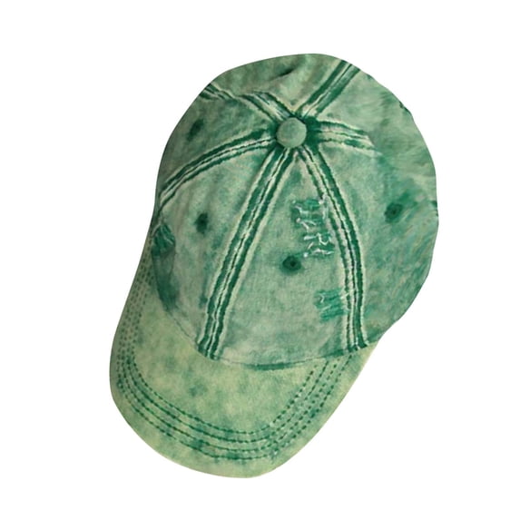 Alkepwun Sun Hats for Women Unisex Ripped Washed Distressed Hip Hop Vintage Denim Cap Casual Versatile Cotton Soft Adjustable Dad Hat