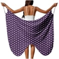 thumbnail image 1 of Alkepwun Swim Suit Coverup for Women Color-Block Polka Dot Print Adjustable Spaghetti-Strap Wrap Dress Plus Size Lightweight Breathable Versatile Kimono Cover Up, 1 of 9