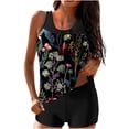 thumbnail image 1 of Alkepwun Tankinis Swimwear for Women Two Piece Swimsuit Set: Loose Floral Print Tank Top with Tummy Control Boyshorts Short Lightweight Quick Dry Modest Training Swimwear, 1 of 6