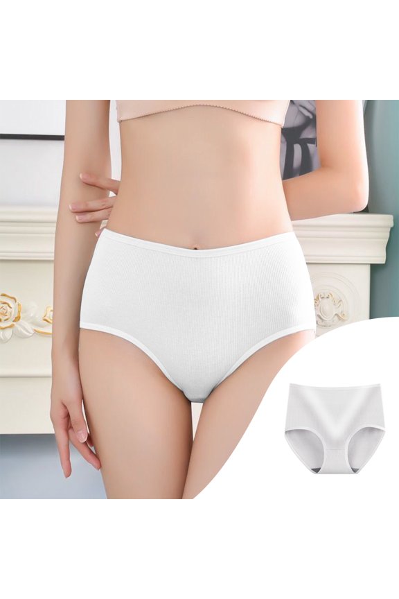 Teen Girls Period Underwear Menstrual Period Panties High Waist Leak-Proof Cotton Protective Briefs on Clearance