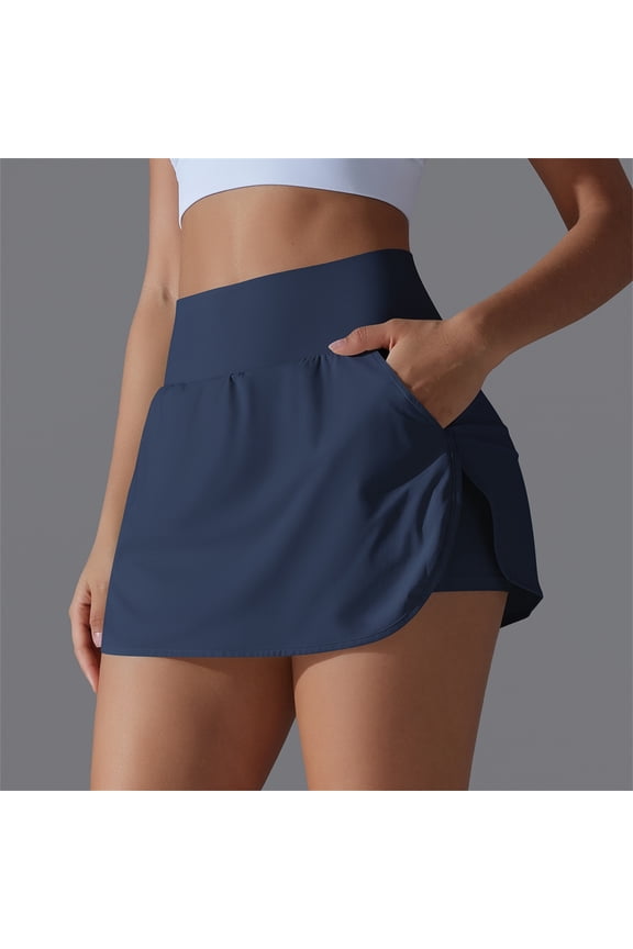 Tennis Skirts for Women High Waisted with Pockets Summer Tummy Control Athletic Golf Skorts Skirts for Running Sports Exercise