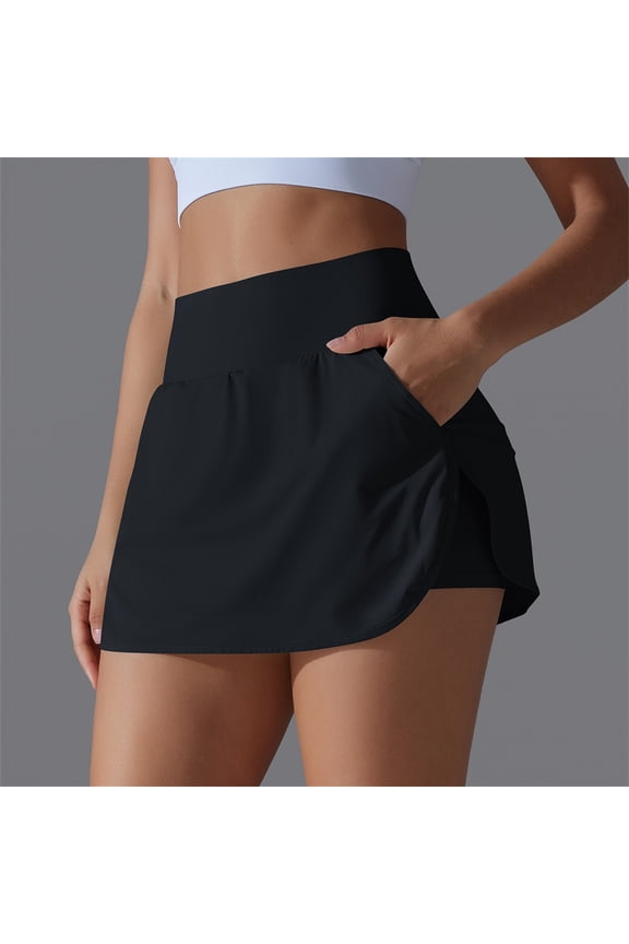 Tennis Skirts for Women High Waisted with Pockets Summer Tummy Control Athletic Golf Skorts Skirts for Running Sports Exercise