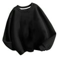 thumbnail image 1 of Alkepwun Toddler Boy Girl Casual Long Sleeve Loose Tops Warm Fall Comfy Lightweight Pullovers Kids Basic Solid Color Crewneck Sweatshirt for Boys or Girls 3-11 Years, 1 of 3