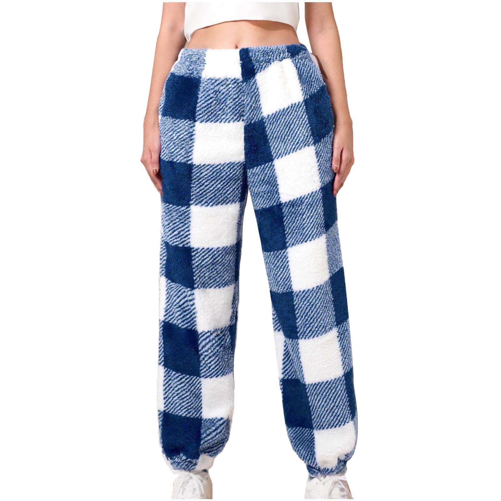 Alkepwun Women Fleece Pants, Lightweight Polar Fleece Lounge Sweatpants ...