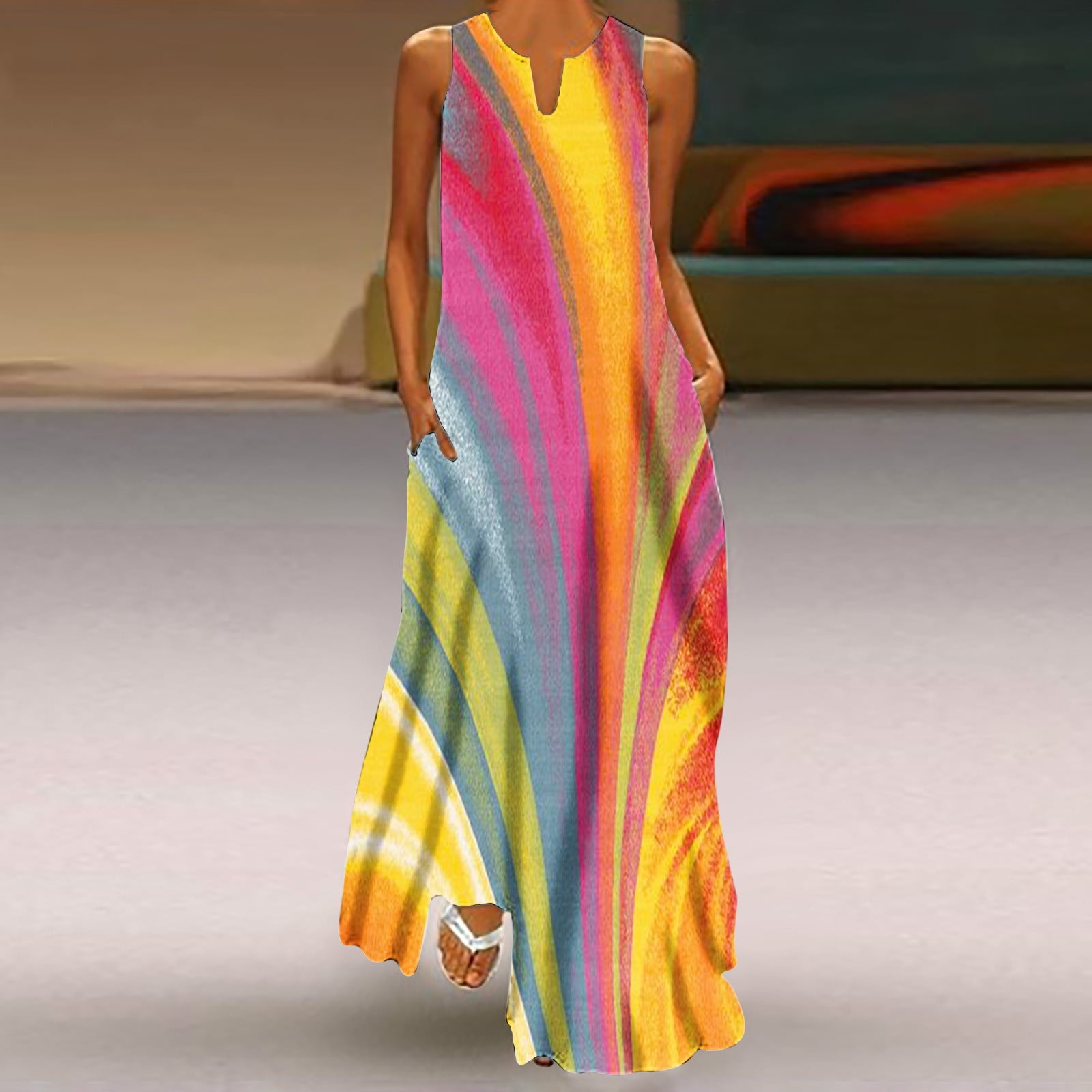 runway boho women dress Stars Are Doing Boho-Chic Again! (But Not In the Early 2000s Way)